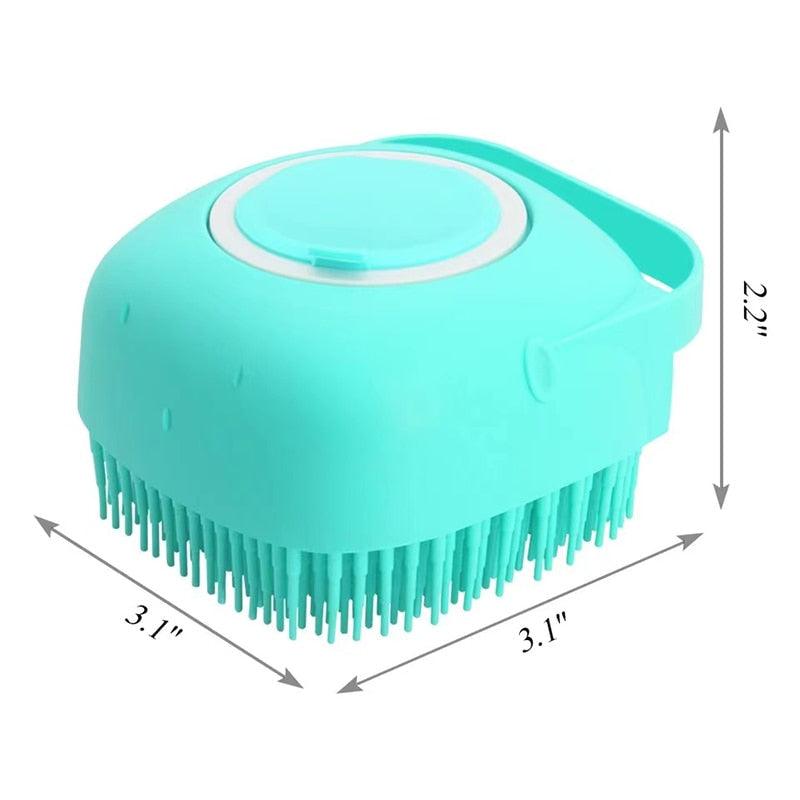 2-in-1 Pet Bath Brush Massage Comb for Dogs and Cats