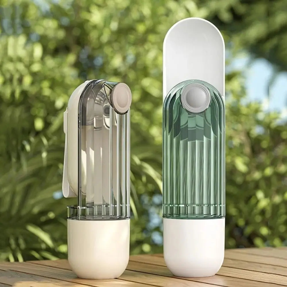 Portable Dog Water Bottle 2-in-1 Leakproof Cat Walking Dispenser