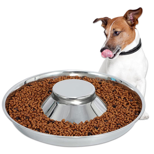 Puppy Feeder Stainless Steel Dog Bowl Food Weaning Small Pets