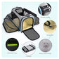 Airline Approved Expandable Foldable Soft Pet Carrier with Reflective Tapes