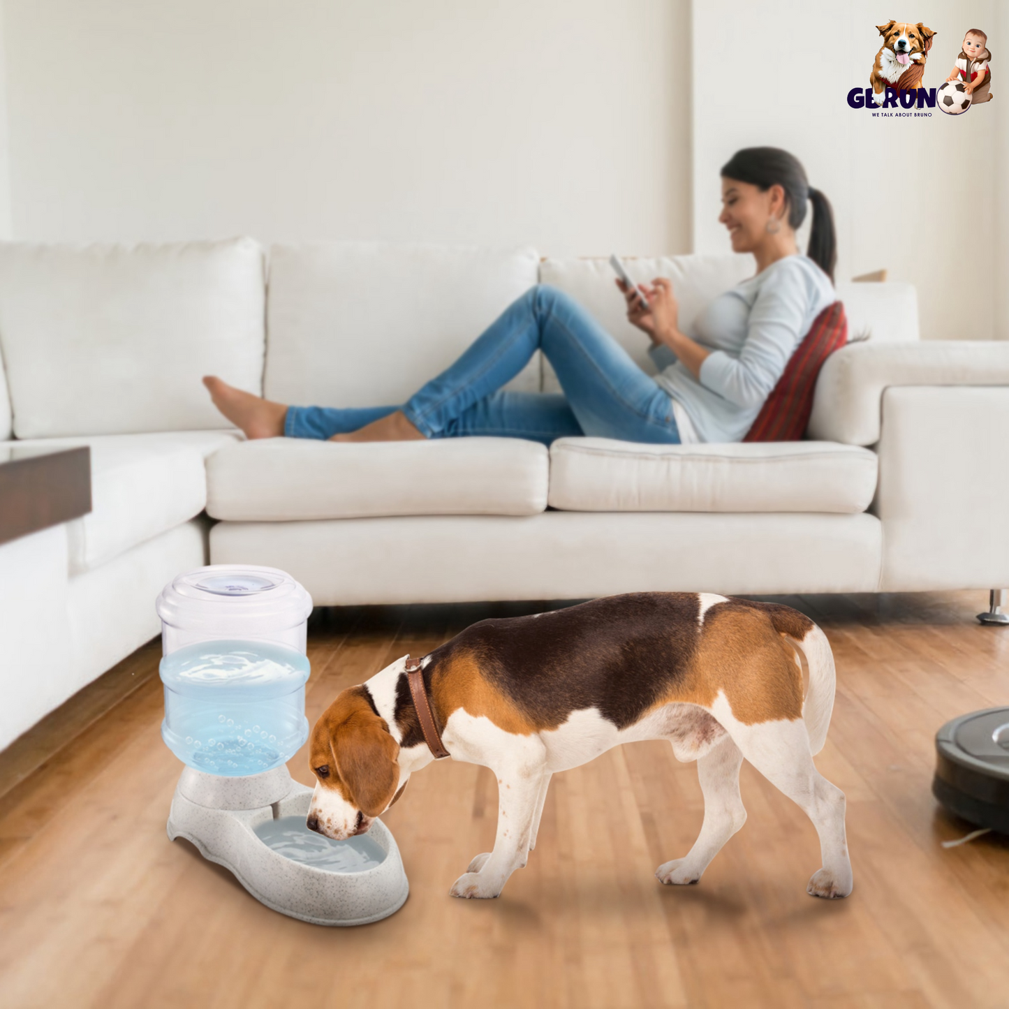 GBruno 3.5L/1Gal Pet Water Dispenser