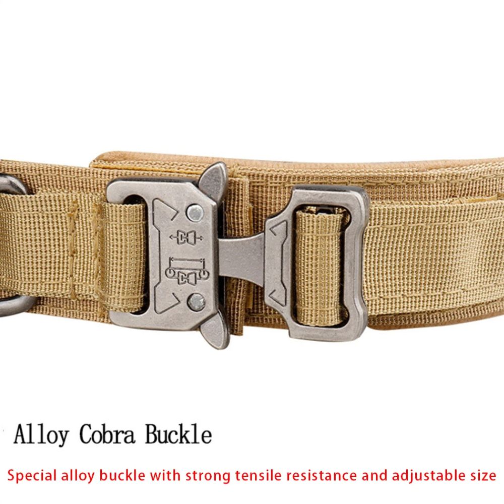 Tactical Nylon Dog Collar with Metal Buckle