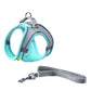 Adjustable Reflective Breathable Mesh Pet Harness with Leash for Outdoors