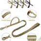 Dog collar+leash set Military-Style Tactical Nylon Collar for Large dogs