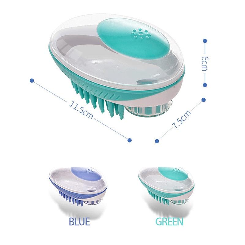 2-in-1 Pet Bath Brush Massage Comb for Dogs and Cats