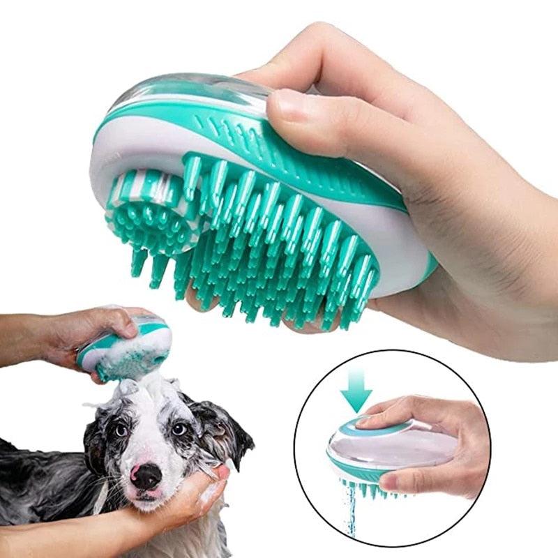 2-in-1 Pet Bath Brush Massage Comb for Dogs and Cats
