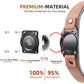 Leather AirTag Dog Collar with Built-In Holder, Reflective Adjustable Design