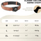 Leather AirTag Dog Collar with Built-In Holder, Reflective Adjustable Design