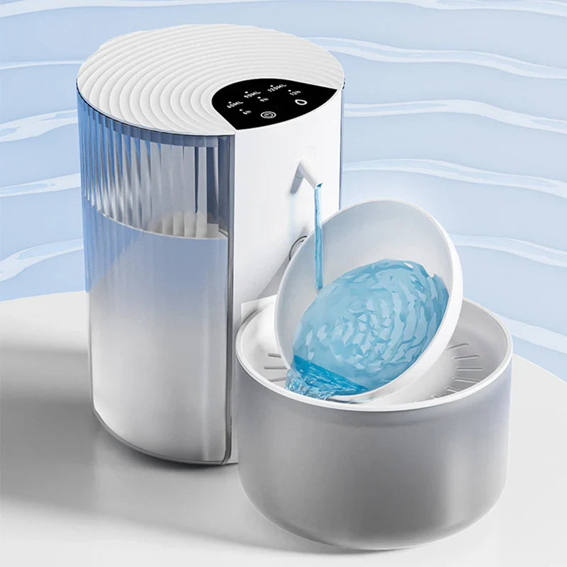 Smart Dump Wireless Automatic Pet Water Dispenser Rechargeable Feeder for Dogs Cats