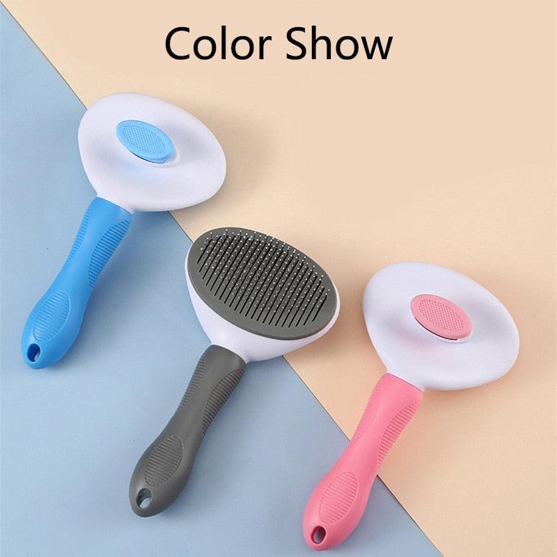 Pet Hair Remover Brush Dog Cat Grooming Self-Cleaning Comb