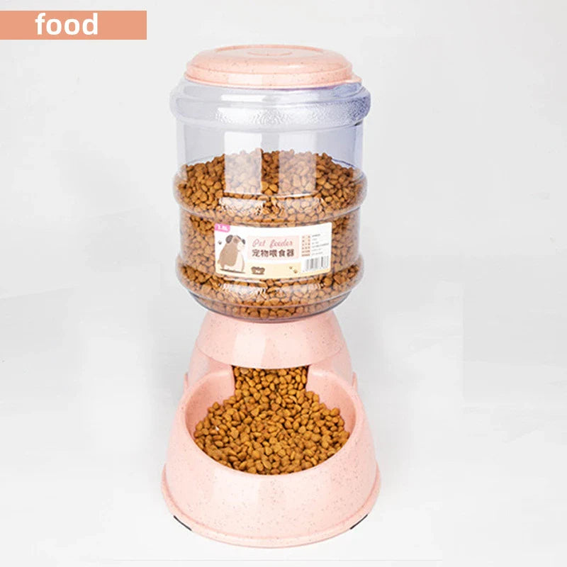 Large Capacity Pet Feeder Bowls Automatic Water and Food Dispenser