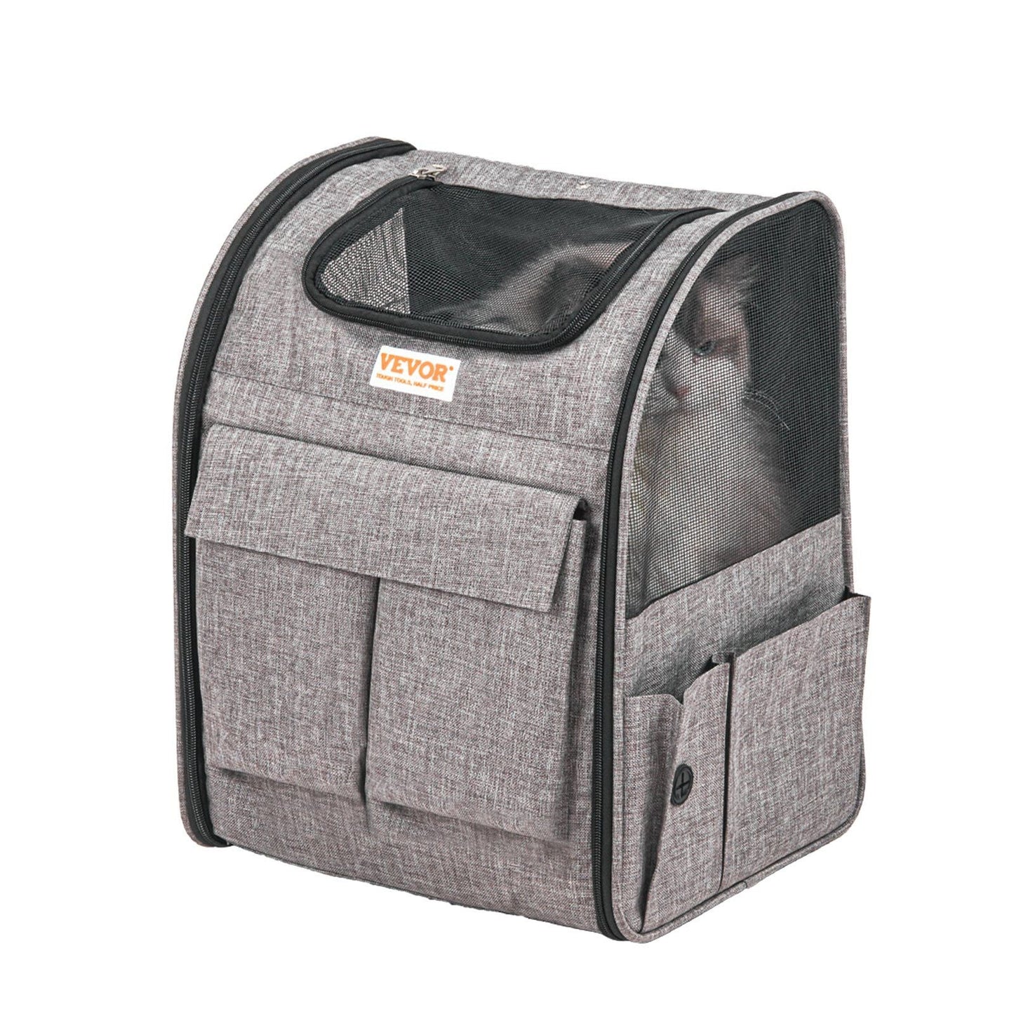 Rolling Pet Carrier Backpack with Removable Wheels for Small Dogs