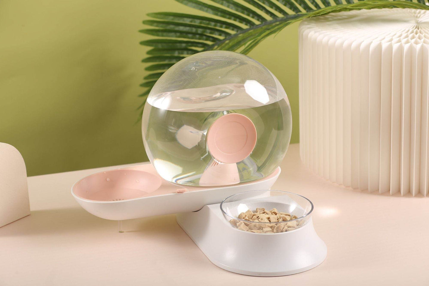 Auto-Myst Automatic Gravity Pet Water Dispenser Filtered Food Bowl 2.8L