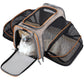 Airline Approved Expandable Foldable Soft Pet Carrier with Reflective Tapes