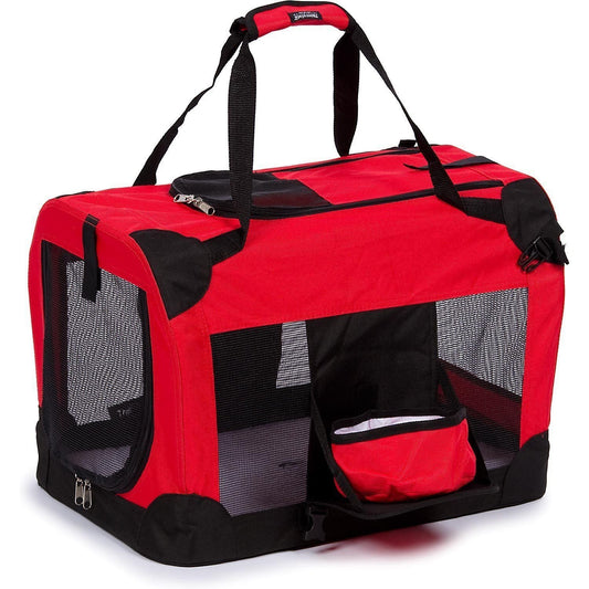 Deluxe 360° Vista View Soft Folding Collapsible Pet Dog Crate