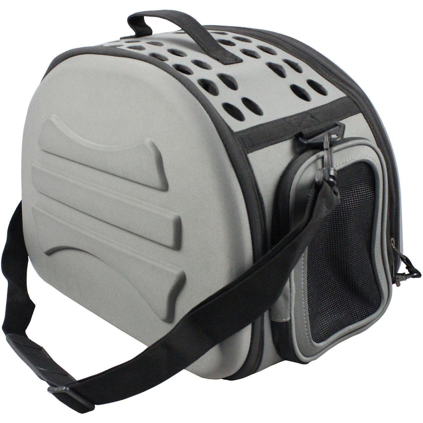 Narrow Shelled Lightweight Collapsible Military Grade Designer Travel Dog Carrier