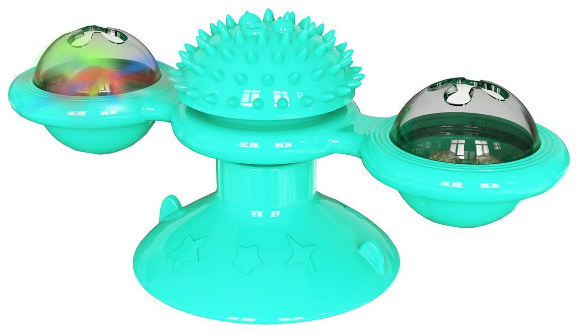 'Windmill' Rotating Suction Cup Spinning Cat Toy