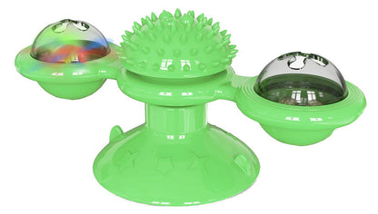 'Windmill' Rotating Suction Cup Spinning Cat Toy