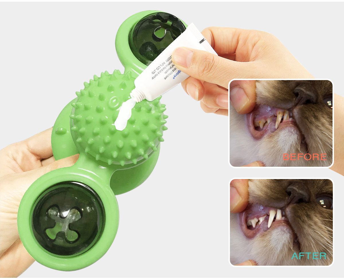 'Windmill' Rotating Suction Cup Spinning Cat Toy